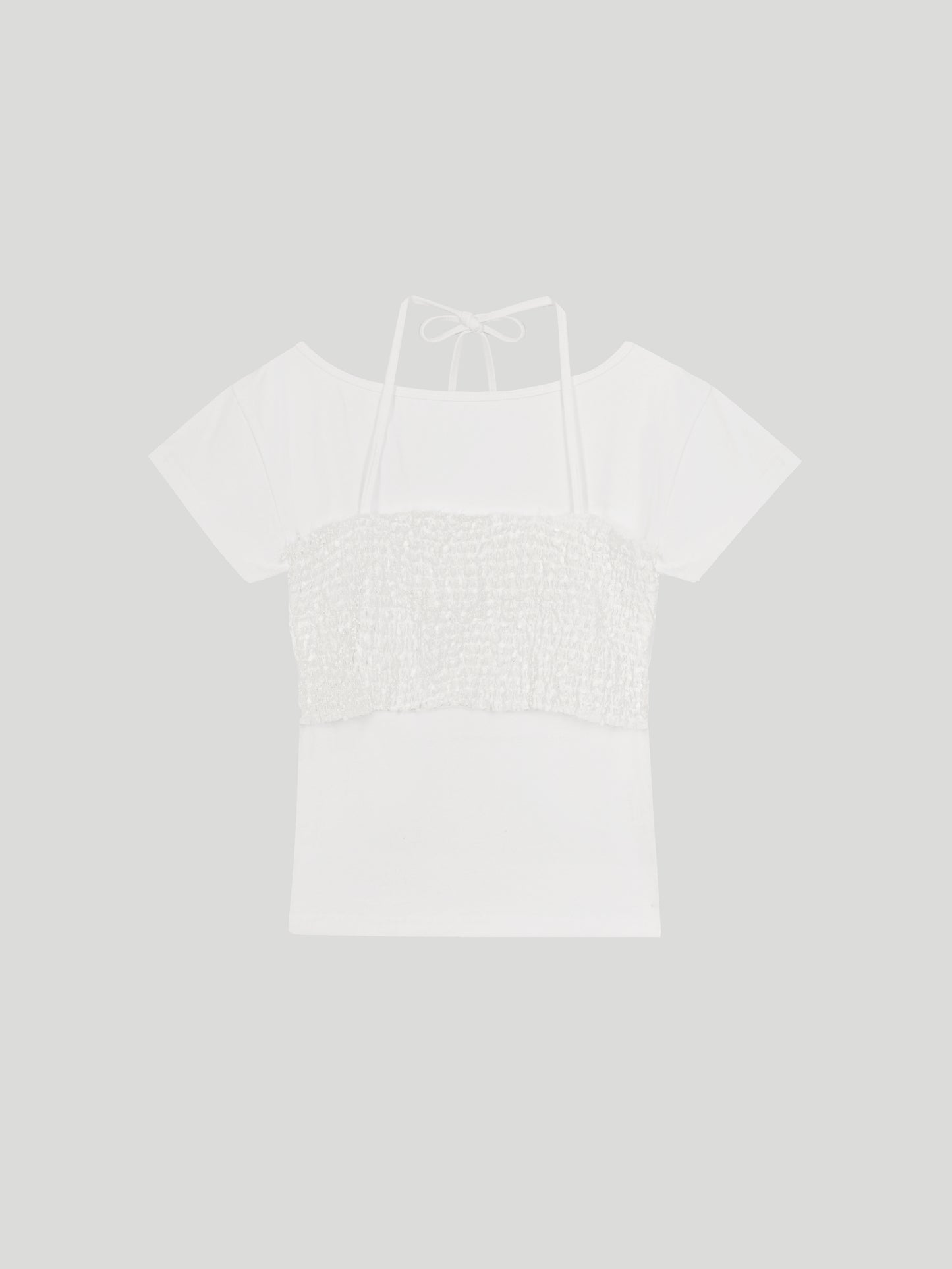 Léa Textured Overlay Top