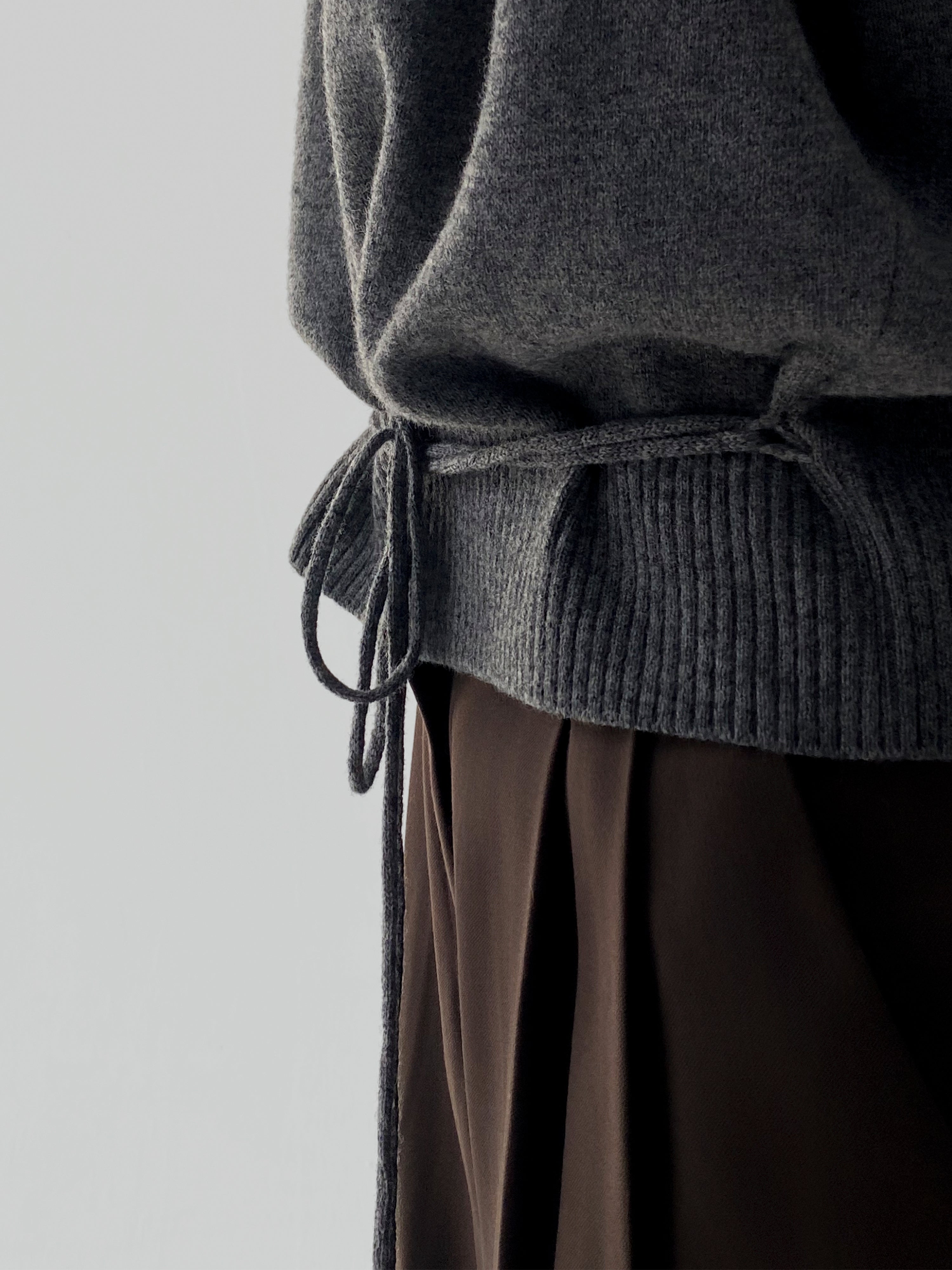 Wool-Cashmere Wrap Sweater