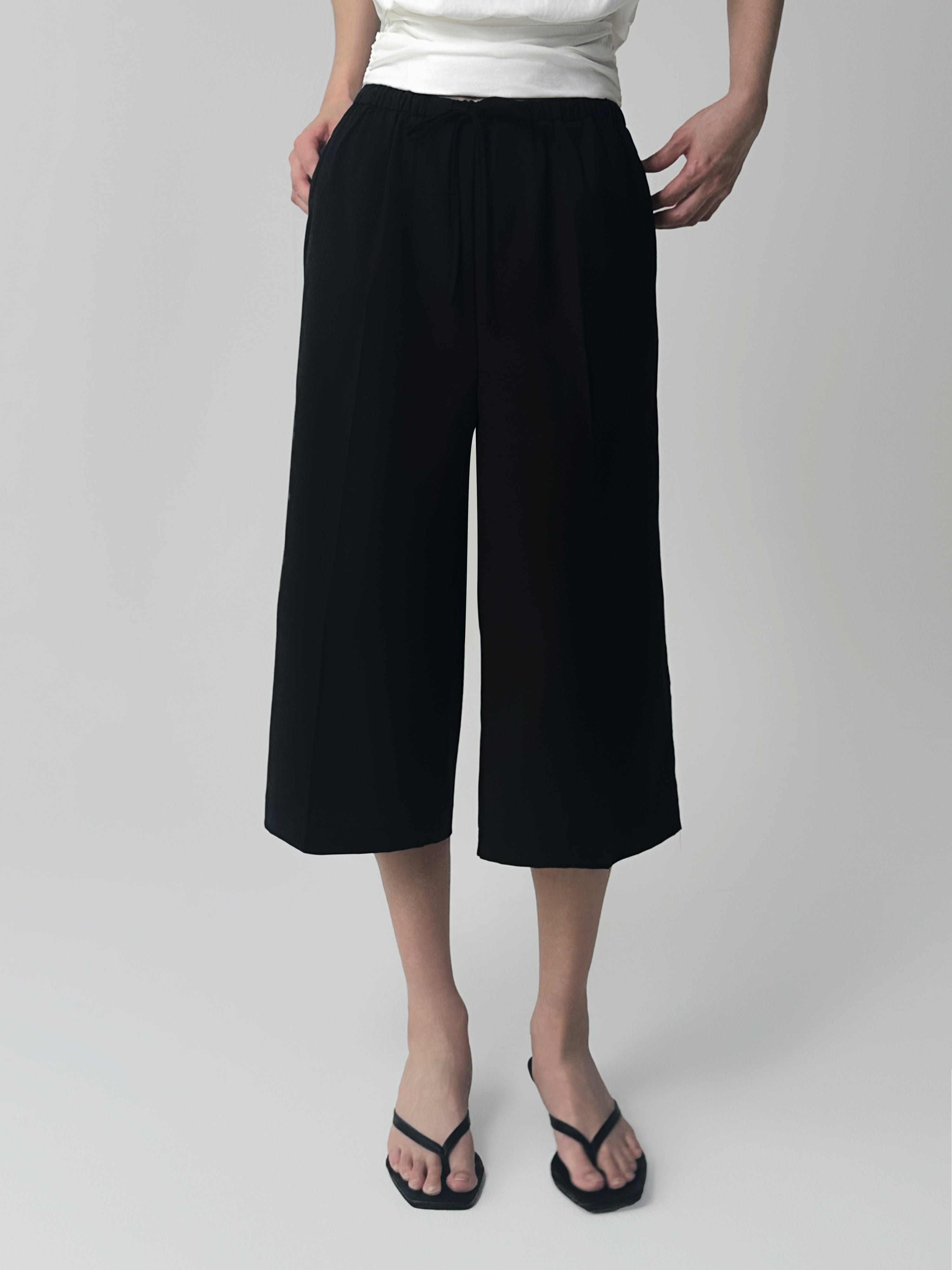 The Essential Black Bermuda Pants