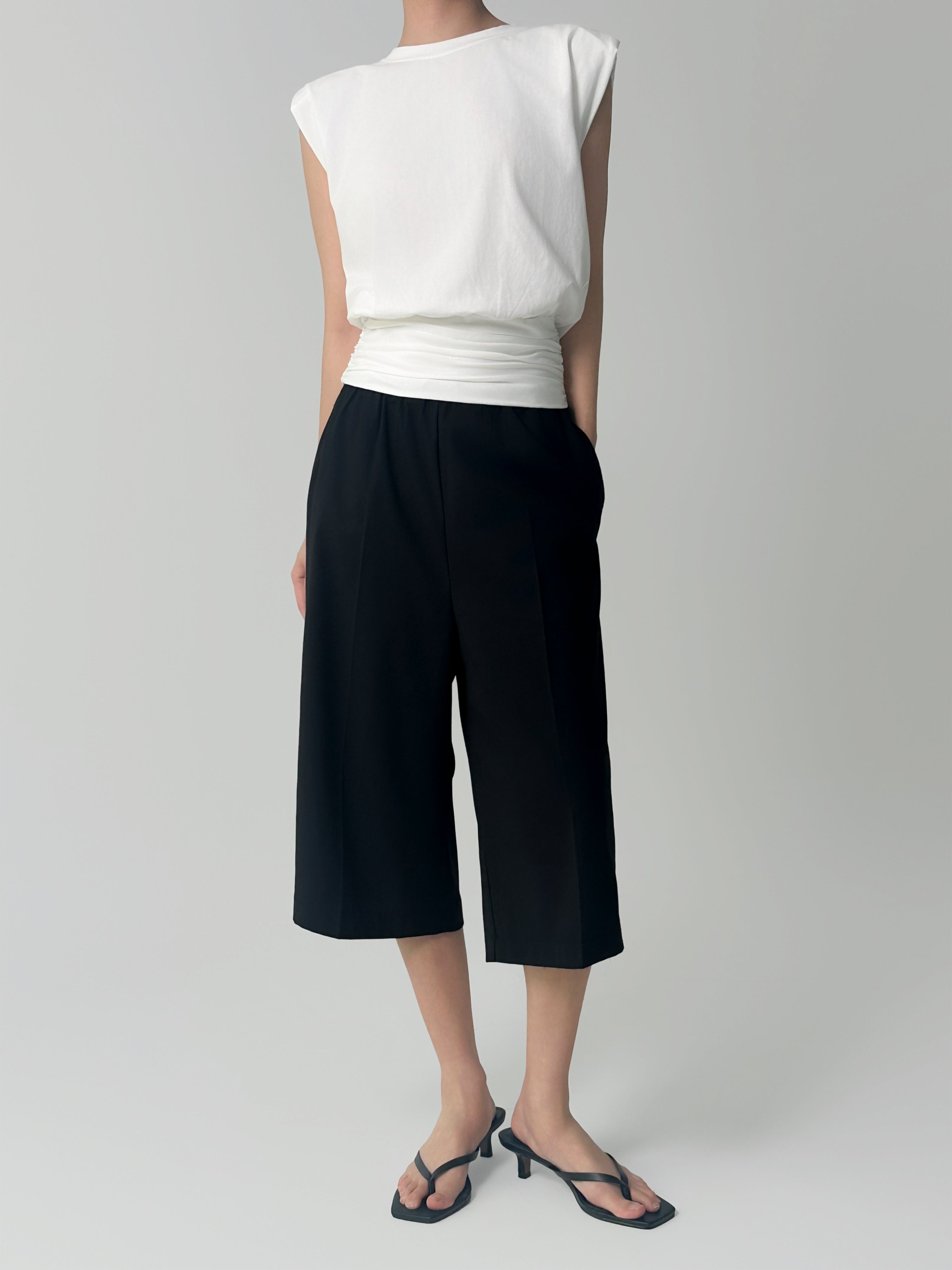 The Essential Black Bermuda Pants