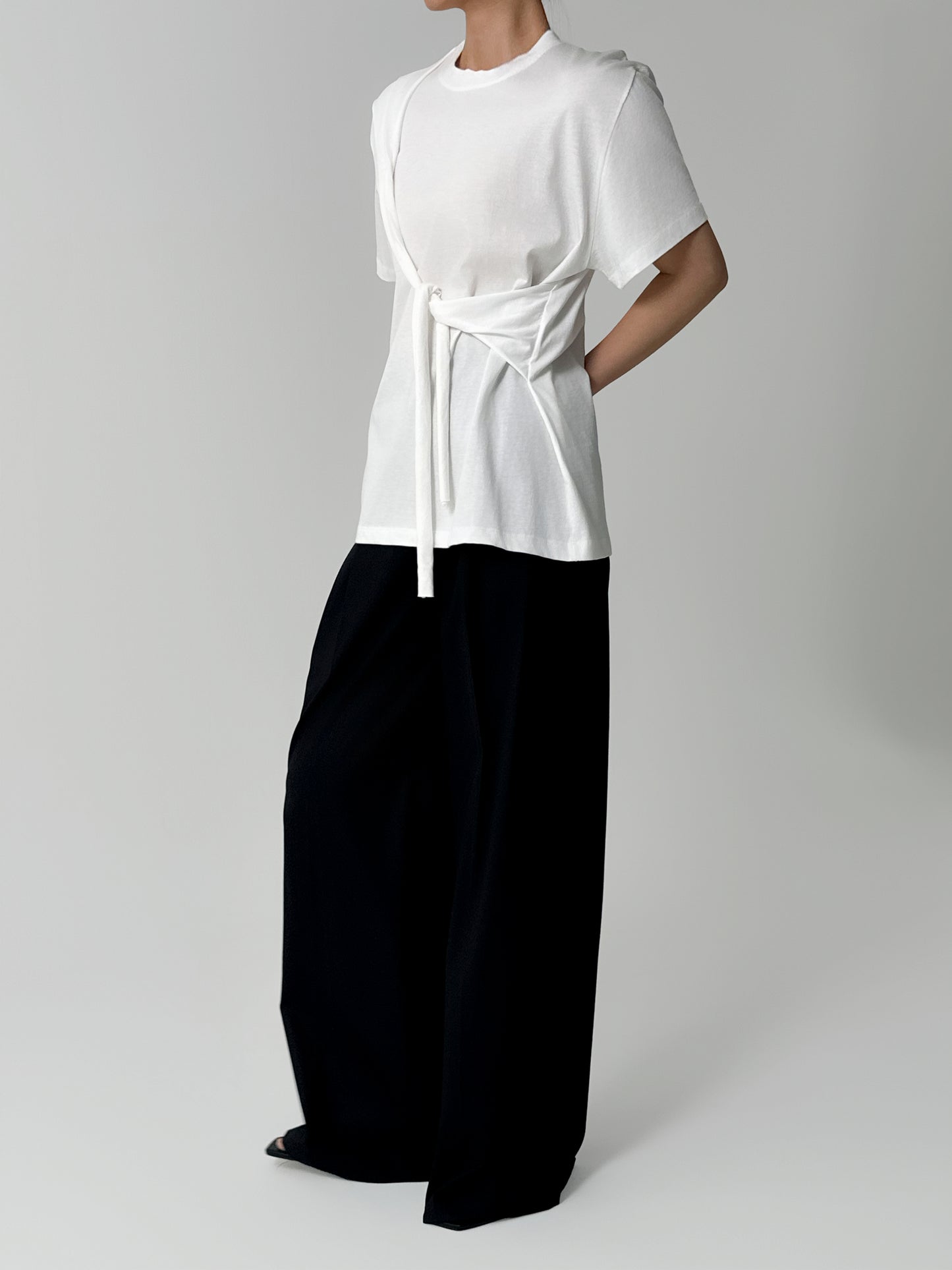 Elin Tie Front Cotton Top