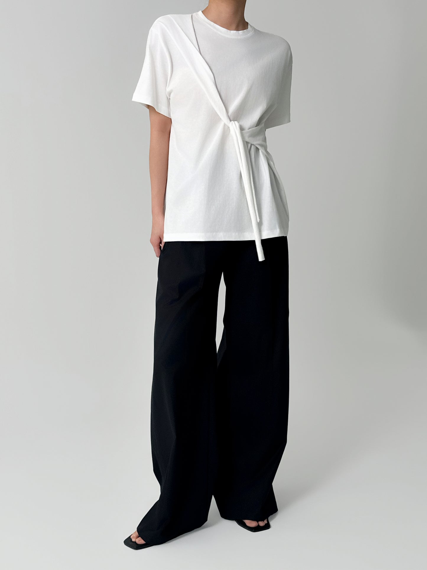 Elin Tie Front Cotton Top