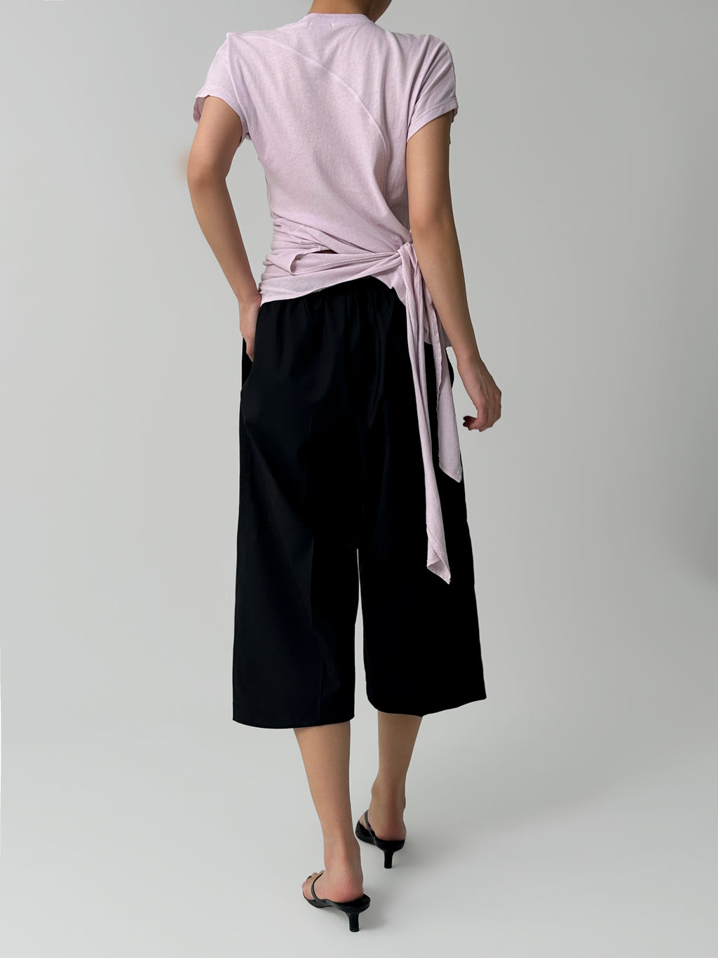 Asymmetric Wrap Cotton Top