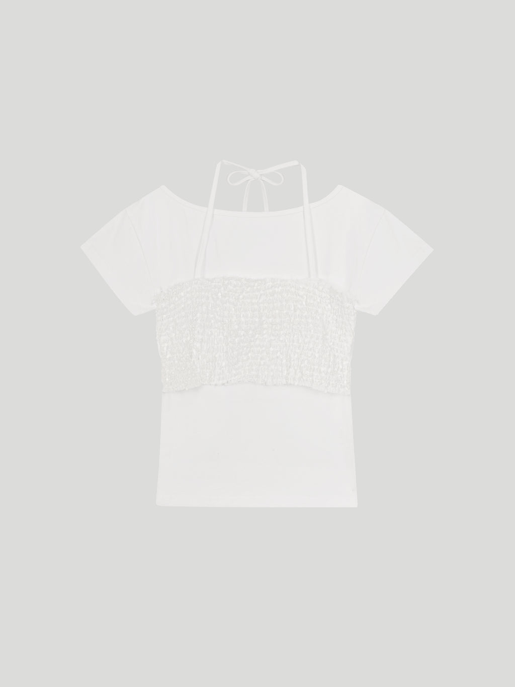 Léa Textured Overlay Top