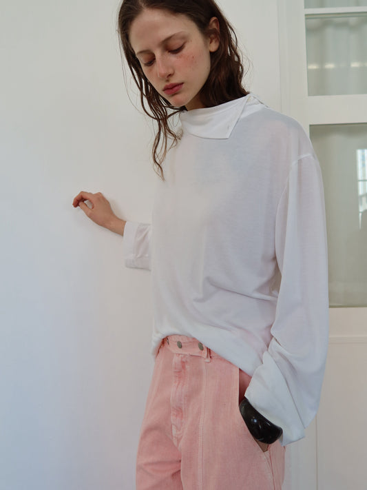 Elin Button Detail Turtleneck