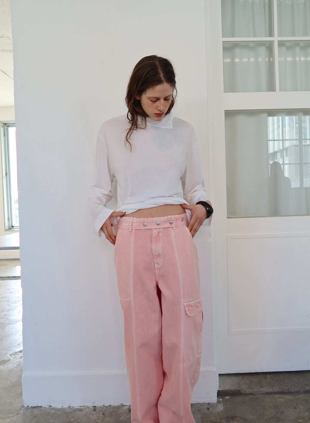 Elin Button Detail Turtleneck