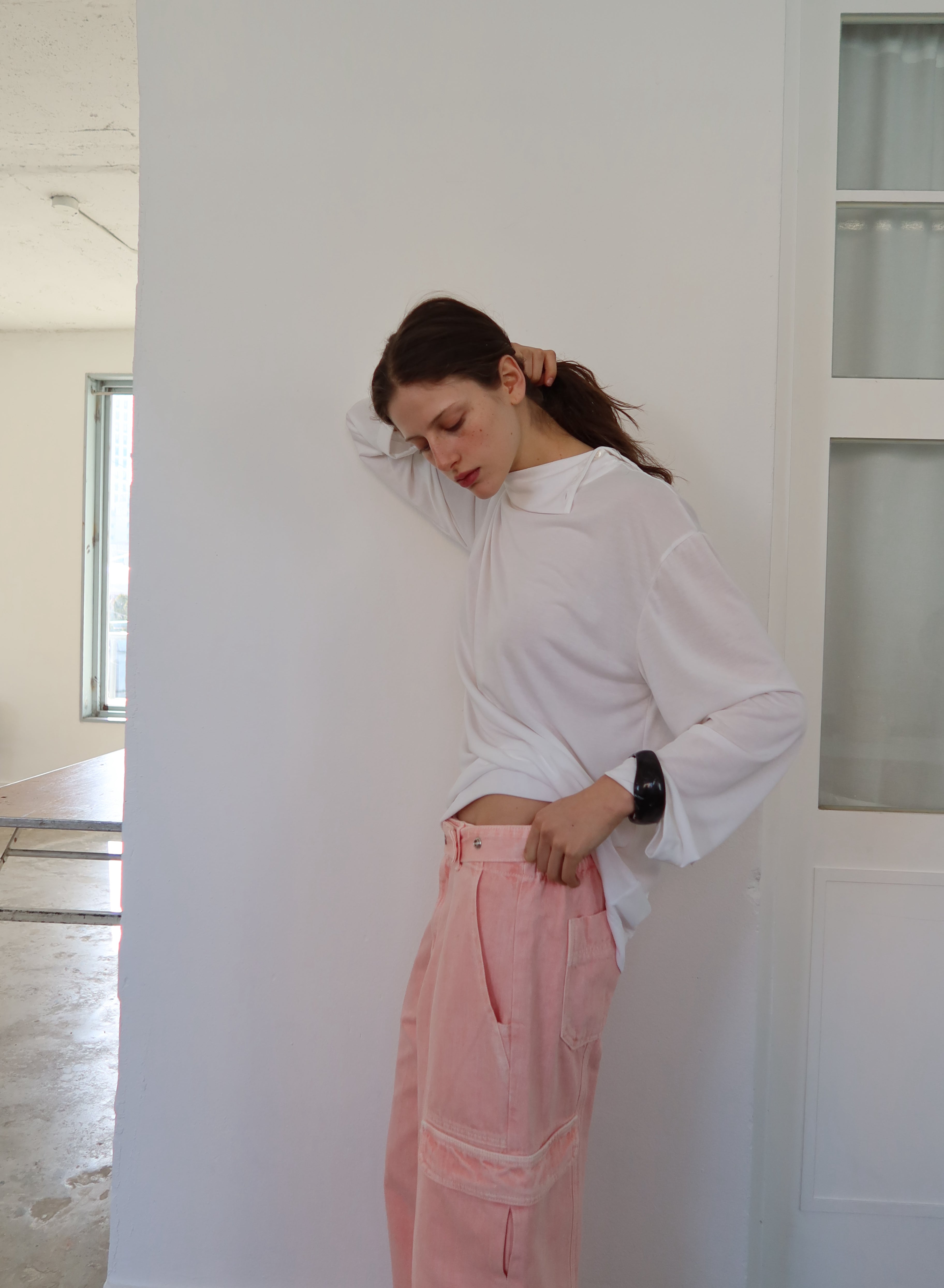 Elin Button Detail Turtleneck