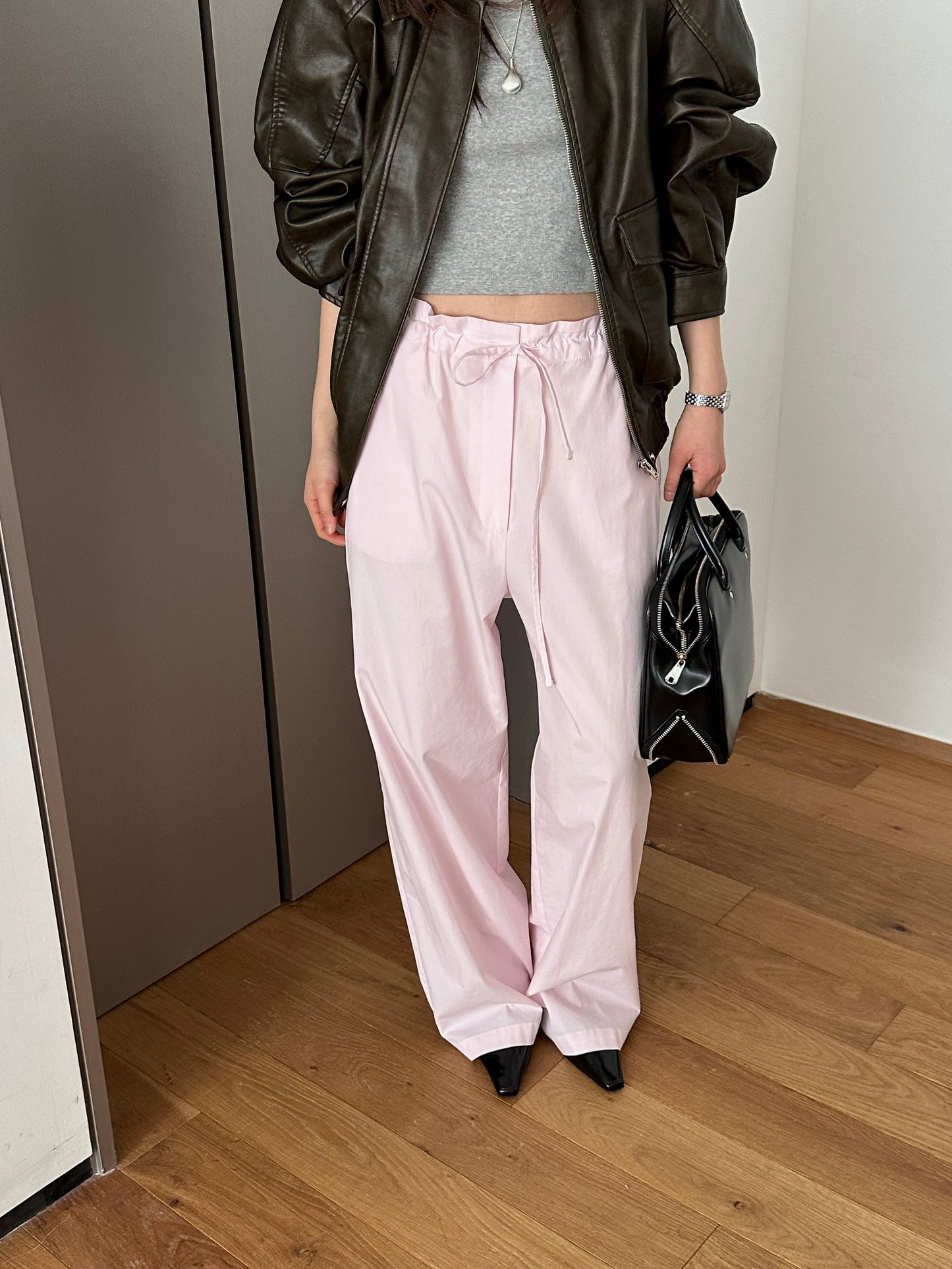 Camille Drawstring Cotton Pants