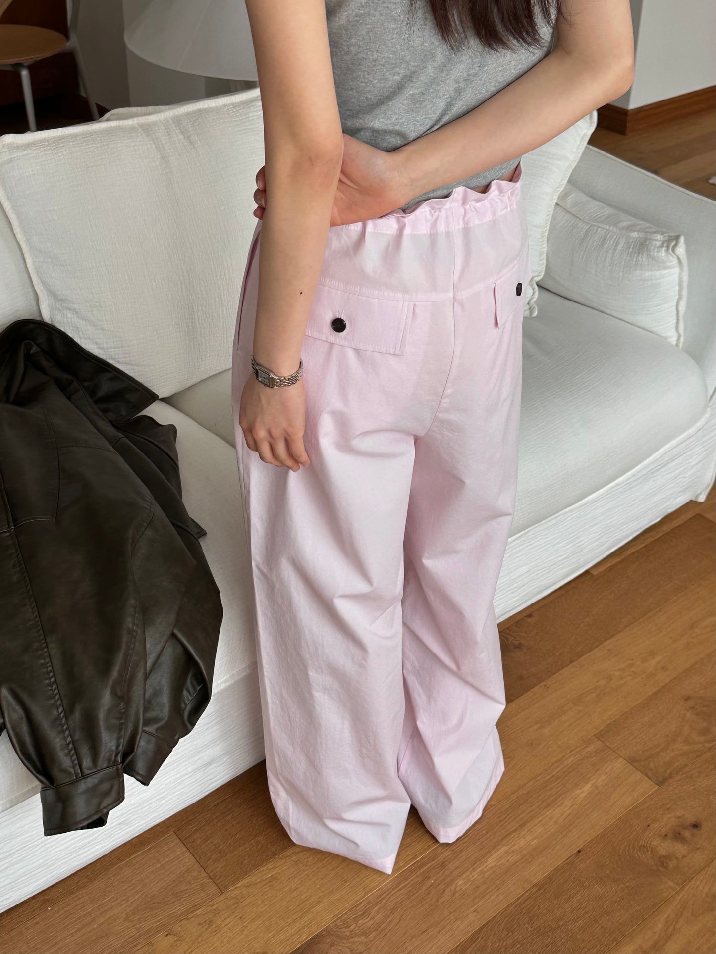 Camille Drawstring Cotton Pants
