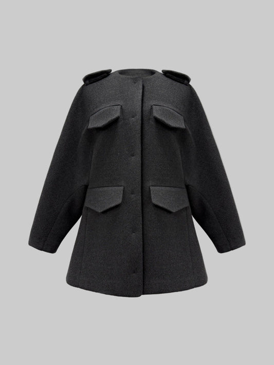Sculpted Wool Coat