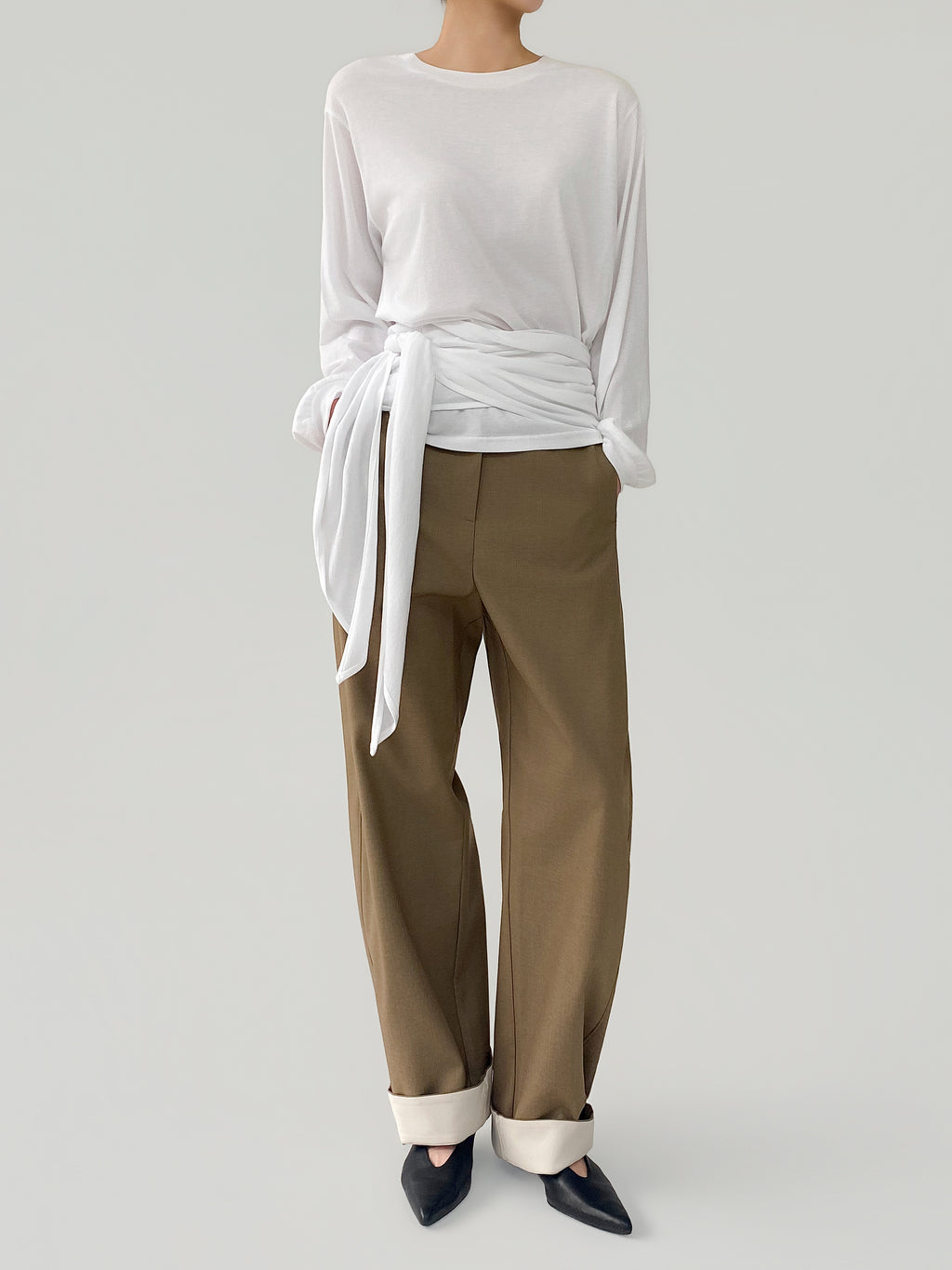 Thea Curved Leg Pants
